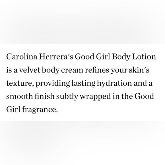 LAST 1! Carolina Herrera Good Girl Body Lotion 🧴 NEW IN SEALED BOX - Picture 2 of 2